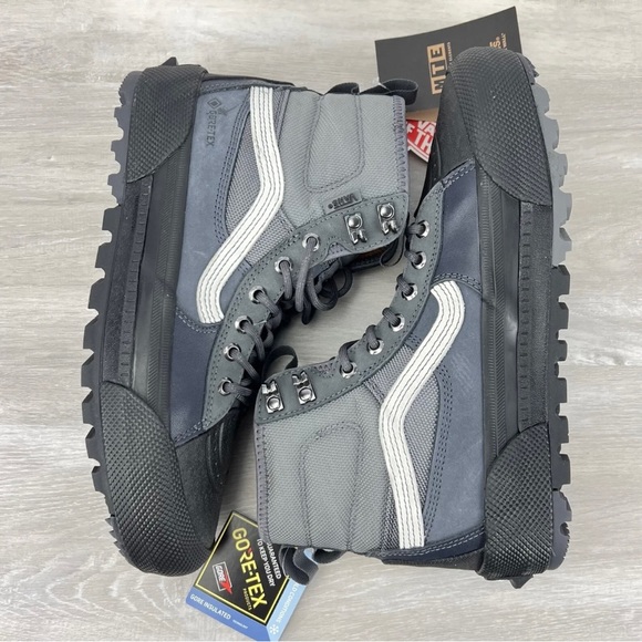 VANS SK8-Hi MTE-3 GORE-TEX WATERPROOF INSULATED BOOTS GREY/BLACK 507698 MEN'S - Picture 2 of 9
